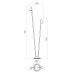 LED градински стълб REDO OUTDOOR 90711 NIVALIS ST H80+110 LED 13.8W IP65 DG 3000K