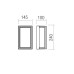 LED фасаден аплик REDO OUTDOOR 90744 QUADRIS AP LED COB 12W IP54 SWH CCT 2700K-3000K