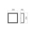 LED фасаден плафон REDO OUTDOOR 90748 QUADRIS PL LED COB 20W IP54 DG CCT 2700K-3000K