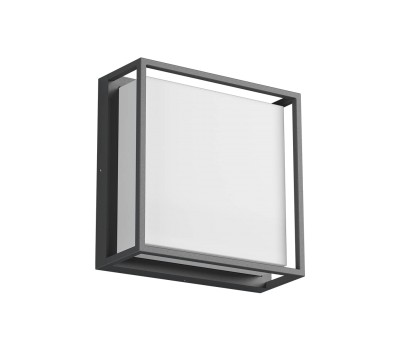 LED фасаден плафон REDO OUTDOOR 90748 QUADRIS PL LED COB 20W IP54 DG CCT 2700K-3000K
