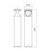 LED градински стълб REDO OUTDOOR 90784-DALI XWALK ST H80 LED 24W DALI IP65 DG 2700K