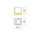 LED фасаден аплик REDO OUTDOOR 90795 TEKO AP LED COB 7W IP65 SHW 2700K