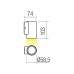 LED фасаден аплик REDO OUTDOOR 90805 RAM AP LED COB 4W IP65 DG 2700K