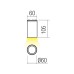 LED фасадна луна за външен монтаж REDO OUTDOOR 90812 RAM PL LED COB 4W IP65 DB 2700K