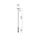 LED градински стълб с колче за земя REDO OUTDOOR 90900 SPILLO H60 LED 3.5W IP65 AB 3000K