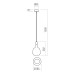 Градински пендел REDO OUTDOOR 90971 POTTER SU GU10 10W IP65 DG