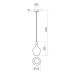 Градински пендел REDO OUTDOOR 90974 POTTER SU GU10 10W IP65 IVORY