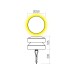 REDO OUTDOOR 90993 CLIFF D25xH18.5 15W IP65 IVORY 2700K