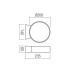 REDO OUTDOOR 91063 ONIRO AP LED 8W IP65 CO 3000K