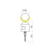 LED градински стълб с колче за земя REDO OUTDOOR 91098 CLIFF D16xH18.5 8W IP65 DG 2700K