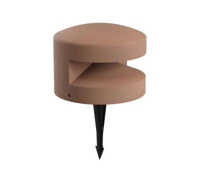 LED градински стълб с колче за земя REDO OUTDOOR 91115 CLIFF D25xH18.5 15W IP65 TERRACOTTA 2700K