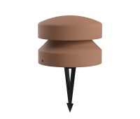 LED градински стълб с колче за земя REDO OUTDOOR 91126 CLIFF D25xH18.5 15W IP65 TERRACOTTA 3000K