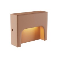 LED фасадна луна за външен монтаж REDO OUTDOOR 91129 SASHI LED 6W IP65 TERRACOTTA 2700K