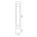 REDO OUTDOOR 91144 TOSS ST H60 LED 10W IP65 TERRACOTTA 2700K