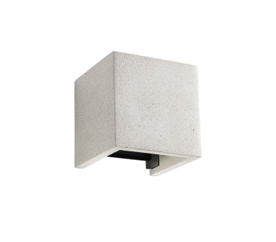 LED фасаден аплик REDO OUTDOOR 91148 PETRA AP LED 2x6W IP54 IVORY 3000K 120MM