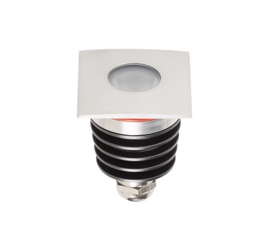 LED луна за вграждане в земя REDO OUTDOOR GD14NW45 XGROUND 3W 24V DC 4000K IP67 45° SS