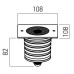 REDO OUTDOOR GD18UWW40 XGROUND 15W 100-245V AC 2700K IP67 40° SS