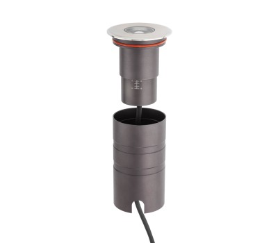 LED луна за вграждане в земя REDO OUTDOOR GD23NW15-50 XGROUND 8W 12/24V DC 4000K IP67 15-50° SS