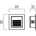 REDO OUTDOOR GS02UWWIP65 MWH XGHOST 2W 2700K IP65 MWH
