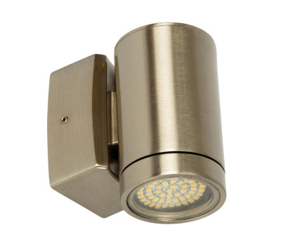 VK LEADING LIGHT VK/01045/304/MC BRASO 1 x GU10 CHROME FACADE WALL LAMP IP65 VK LEADING LIGHT VK/01045/304/MC BRASO 1 x GU10 CHROME FACADE WALL LAMP IP65