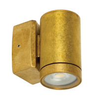 VK LEADING LIGHT VK/01045/NB BRASO 1 x GU10 NATURAL BRASS FACADE WALL LAMP IP65 VK LEADING LIGHT VK/01045/NB BRASO 1 x GU10 NATURAL BRASS FACADE WALL LAMP IP65