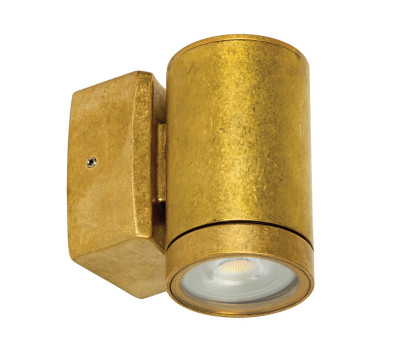 VK LEADING LIGHT VK/01045/NB BRASO 1 x GU10 NATURAL BRASS FACADE WALL LAMP IP65 VK LEADING LIGHT VK/01045/NB BRASO 1 x GU10 NATURAL BRASS FACADE WALL LAMP IP65