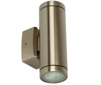 VK LEADING LIGHT VK/01046/304/MC BRASO 2 x GU10 CHROME FACADE WALL LAMP IP65 VK LEADING LIGHT VK/01046/304/MC BRASO 2 x GU10 CHROME FACADE WALL LAMP IP65