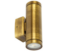 VK LEADING LIGHT VK/01046/ABS BRASO 2 x GU10 BRONZE FACADE WALL LAMP IP65 VK LEADING LIGHT VK/01046/ABS BRASO 2 x GU10 BRONZE FACADE WALL LAMP IP65