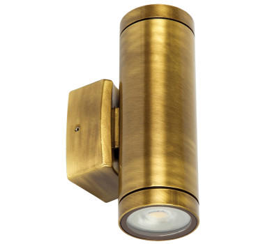 VK LEADING LIGHT VK/01046/ABS BRASO 2 x GU10 BRONZE FACADE WALL LAMP IP65 VK LEADING LIGHT VK/01046/ABS BRASO 2 x GU10 BRONZE FACADE WALL LAMP IP65