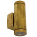 VK LEADING LIGHT VK/01046/NB BRASO 2 x GU10 NATURAL BRASS FACADE WALL LAMP IP65 VK LEADING LIGHT VK/01046/NB BRASO 2 x GU10 NATURAL BRASS FACADE WALL LAMP IP65