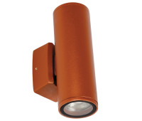 VK LEADING LIGHT VK/01046/TR BRASO 2 x GU10 TERRACOTTA FACADE WALL LAMP IP65 VK LEADING LIGHT VK/01046/TR BRASO 2 x GU10 TERRACOTTA FACADE WALL LAMP IP65