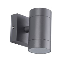 VK LEADING LIGHT VK/01056/AN LET 1 x GU10 ANTHRACITE FACADE WALL LAMP IP54