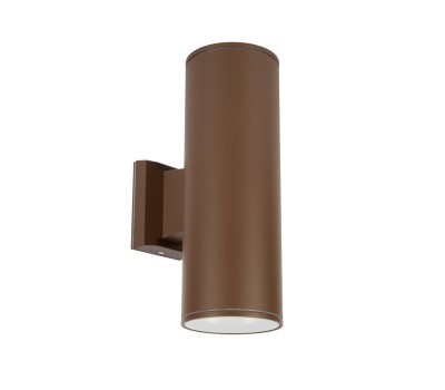 VK LEADING LIGHT VK/01059/BR LET 2 x E27 BROWN FACADE WALL LAMP IP54