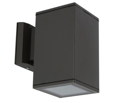 VK LEADING LIGHT VK/01064/B LET 1 x E27 BLACK FACADE WALL LAMP IP54