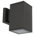 VK LEADING LIGHT VK/01064/B LET 1 x E27 BLACK FACADE WALL LAMP IP54