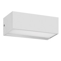VK LEADING LIGHT VK/01082/W ETA 1 x E27 WHITE FACADE WALL LAMP IP65