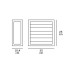 VK LEADING LIGHT VK/01083/AN ETA 2 x E27 ANTHRACITE FACADE WALL LAMP IP54