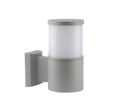 VK LEADING LIGHT VK/01090/G ENA 1 x E27 GREY FACADE WALL LAMP IP54