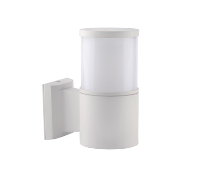 VK LEADING LIGHT VK/01090/W ENA 1 x E27 WHITE FACADE WALL LAMP IP54