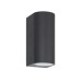 VK LEADING LIGHT VK/01113/AN EDGE 2 x GU10 ANTHRACITE FACADE WALL LAMP IP65