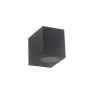 VK LEADING LIGHT VK/01114/AN EDGE 1 x GU10 ANTHRACITE FACADE WALL LAMP IP65