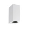 VK LEADING LIGHT VK/01115/W EDGE 2 x GU10 WHITE FACADE WALL LAMP IP65
