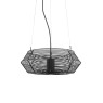 VK LEADING LIGHT VK/01118/PE/B/45 ORANCE 1 x GU10 IP44 BLACK GARDEN PENDANT LAMP