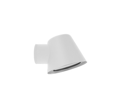 VK LEADING LIGHT VK/01121/WA/W NUUN 1 x GU10 WHITE FACADE WALL LAMP IP44