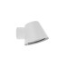 VK LEADING LIGHT VK/01121/WA/W NUUN 1 x GU10 WHITE FACADE WALL LAMP IP44