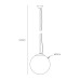 VK LEADING LIGHT VK/01129/PE/W/35 BALA 1 x E27 WHITE GARDEN PENDANT LAMP IP54 VK LEADING LIGHT VK/01129/PE/W/35 BALA 1 x E27 WHITE GARDEN PENDANT LAMP IP54