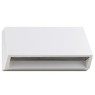 LED фасадна луна за външен монтаж VK LEADING LIGHT VK/02019/W/W PAM 3W 3000K IP65 WHITE FACADE WALL LAMP