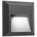 VK LEADING LIGHT VK/02022/AN/W PAM 1W 3000K IP65 ANTHRACITE SQUARE FACADE WALL LAMP