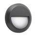 VK LEADING LIGHT VK/02023/AN/W PAM 2W 3000K IP65 ANTHRACITE ROUND FACADE WALL LAMP