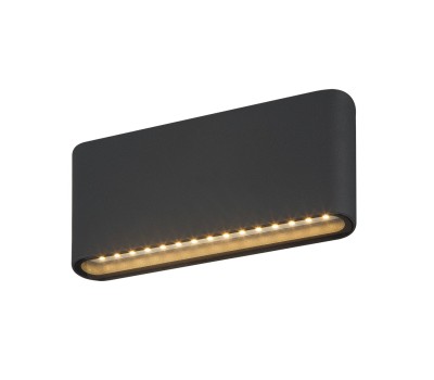 VK LEADING LIGHT VK/02048/AN/W EMOS 6W 3000K IP54 ANTHRACITE FACADE WALL LAMP